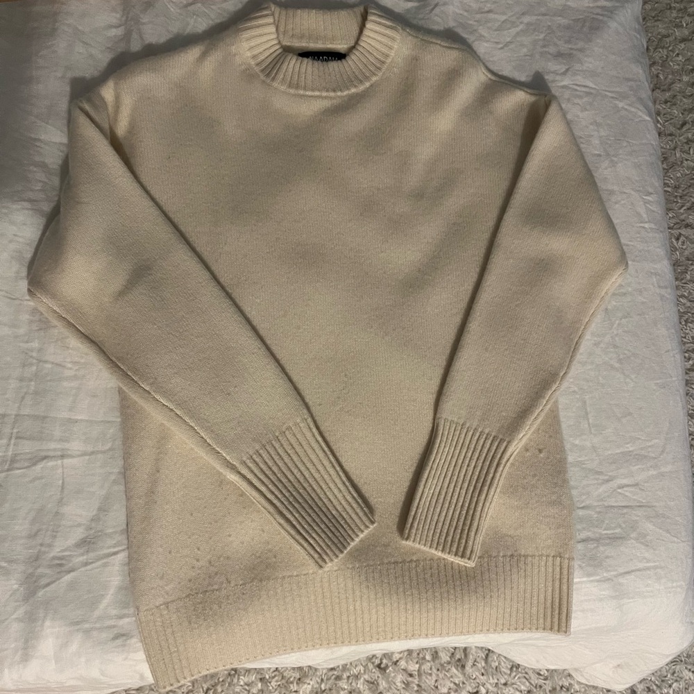 Naadam 100% cashmere oversized Cream Knit Sweater
